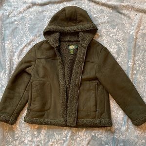 Cabela’s Green Hooded Teddy Bear Coat!